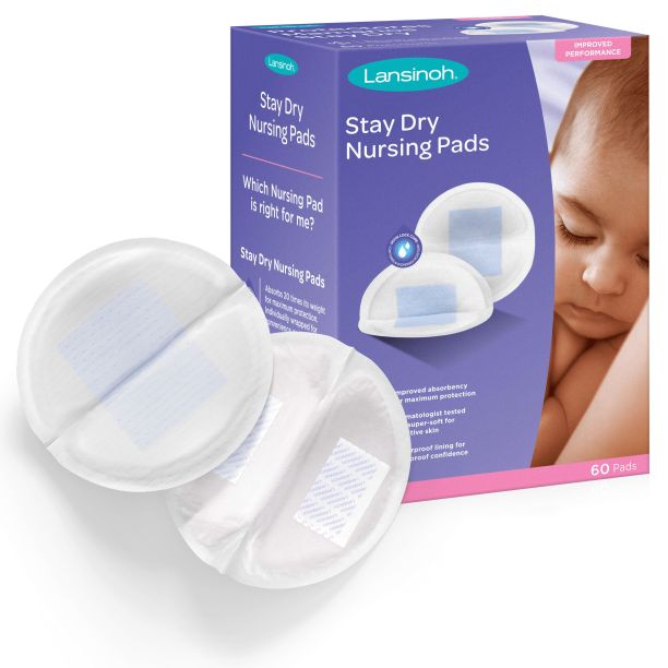 Lansinoh Stay Dry Disposable Nursing Pads, 60 Count | Walmart (US)