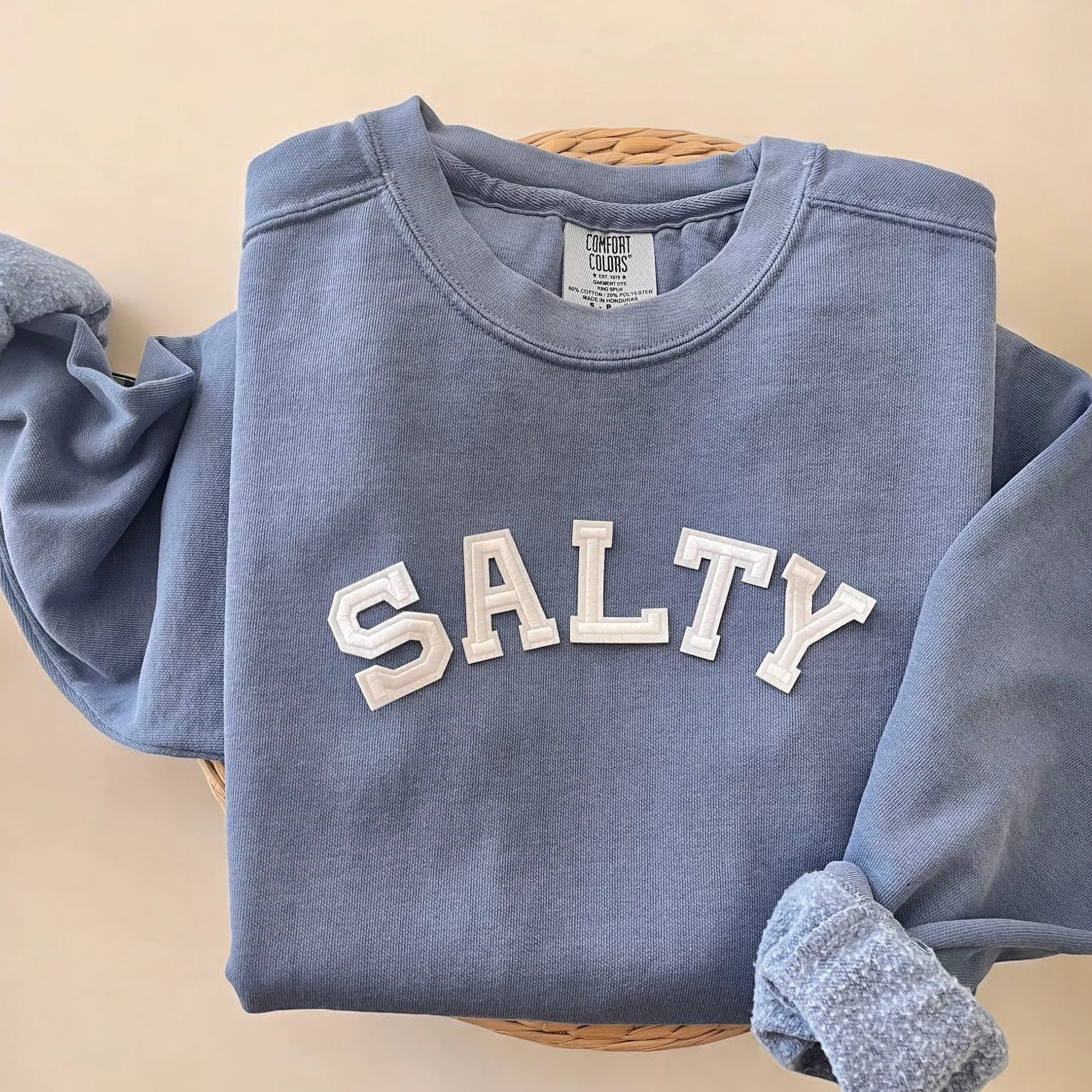 Comfort Colors® Salty Sweatshirt, Beach Sweatshirt, Beach Lover Gifts, Summer Sweatshirt, Comfort Colors Sweatshirt, Womens Sweatshirt | Etsy (Global)