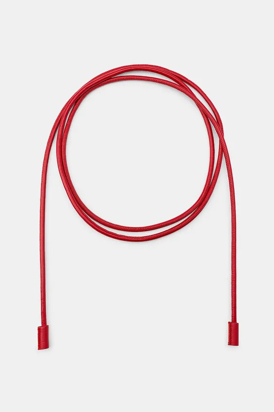 100% LEATHER BELT WITH SQUARE BUCKLE | Zara US