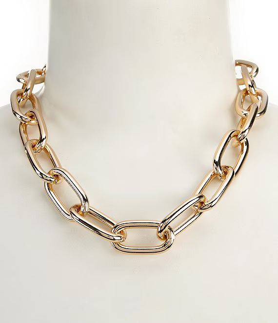 Oval Link Chain Collar Necklace | Dillard's