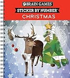 Brain Games - Sticker by Number: Christmas (28 Images to Sticker - Reindeer Cover) (Volume 1) | Amazon (US)