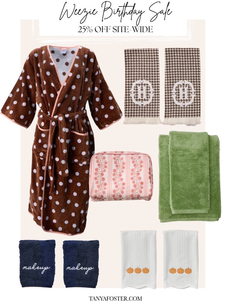 A little bit of everything for the Weezie towel birthday sale! Take 25% off site-wide + 35% off bundles

#LTKSaleAlert #LTKHome