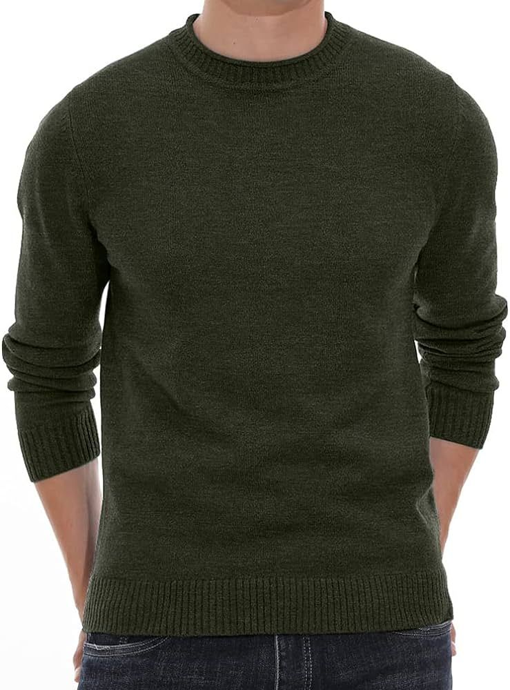 Sailwind Men's Crewneck Sweater Soft Casual Sweaters for Men Classic Pullover Sweaters with Ribbi... | Amazon (US)