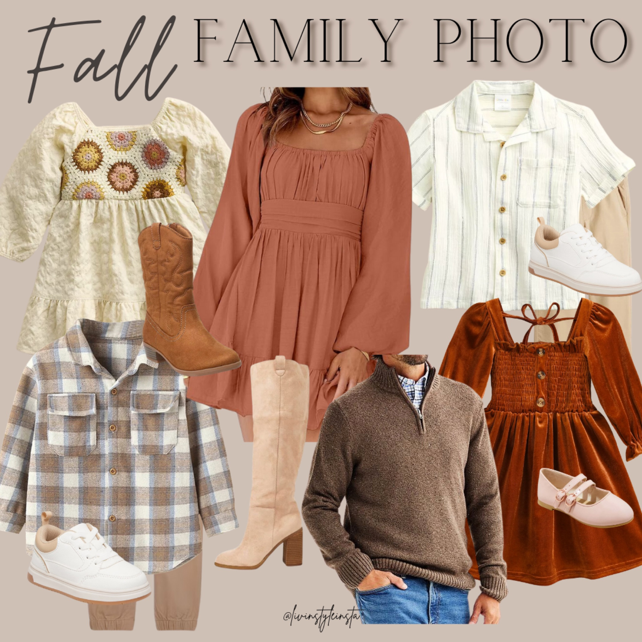 Fall Family Photos outfit idea - fall dresses, flannels, family outfits, sweaters 

#LTKFamily #LTKSeasonal #LTKFindsUnder50