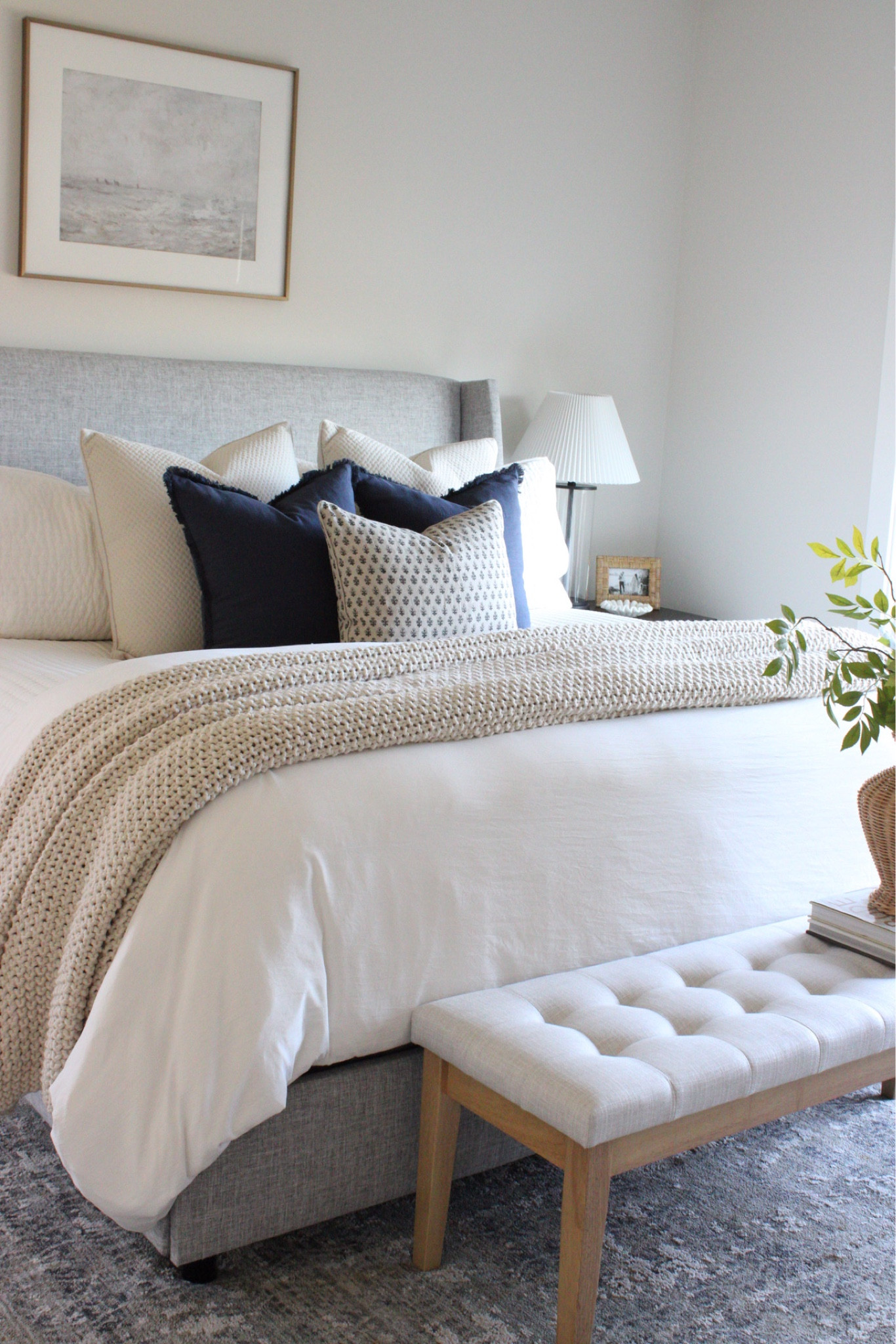 Neutral bedding refresh with tan, blue and grey! I have the bed in color ‘zuma pumice'

#LTKhome #LTKsalealert #LTKfindsunder50
