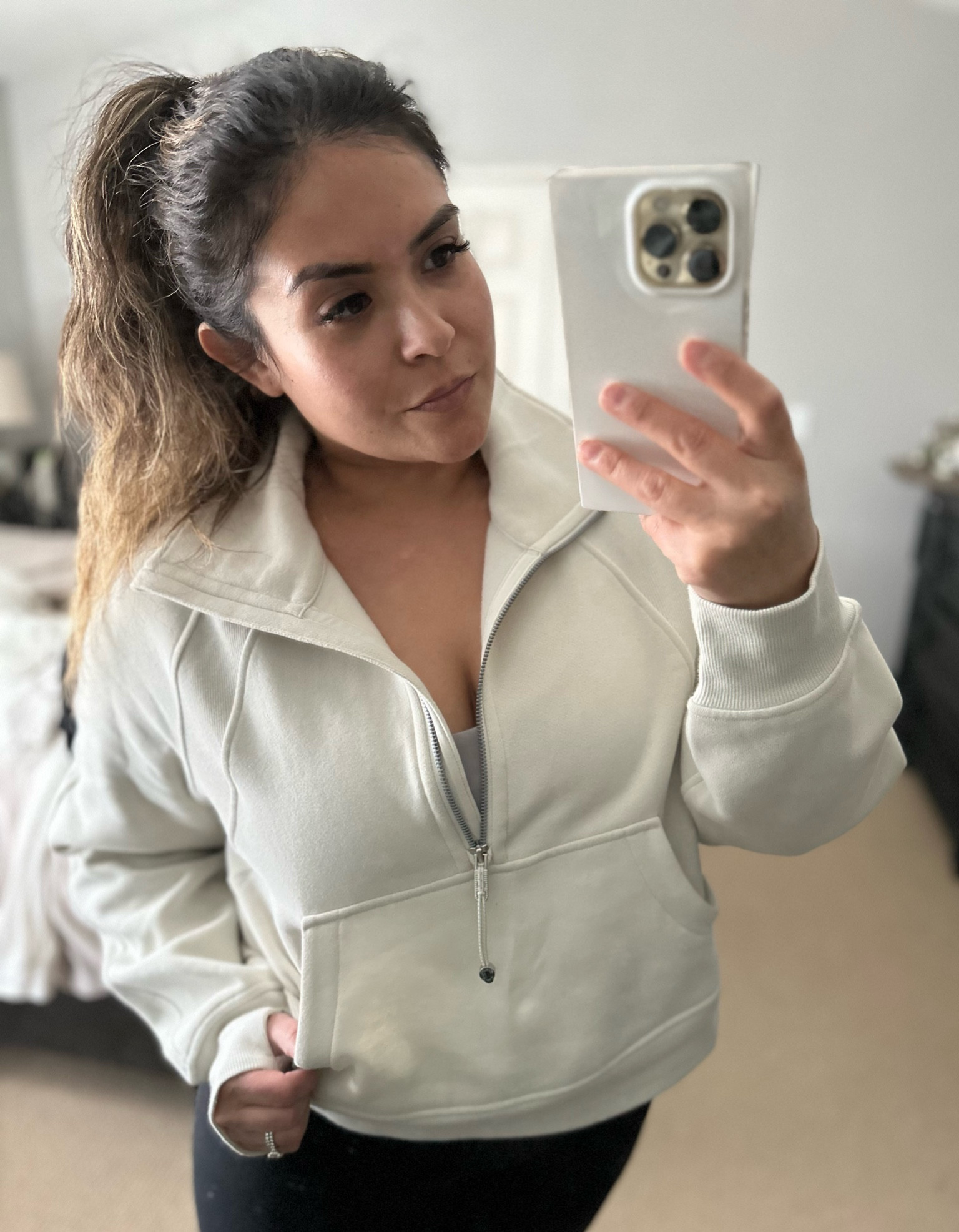 A current fave, this lululemon Scuba Oversized Funnel Neck Half Zip! So soft and cozy, you’ll want to skip the shirt 🥰

Wearing: M/ L | Color: Bone

*I prefer bigger for workouts but this was too wide for me in the XL/ XXL*

#LTKfit #LTKSeasonal #LTKcurves