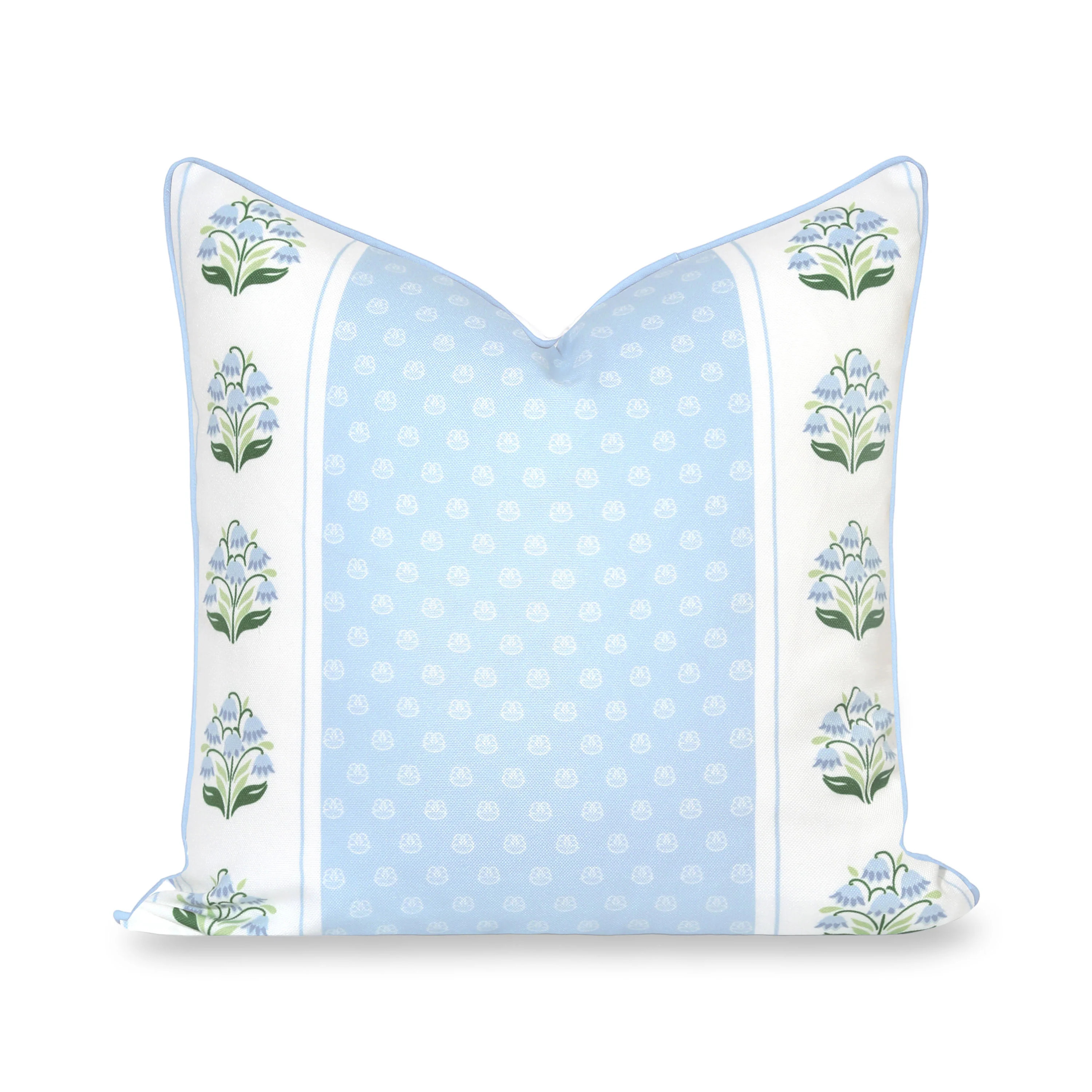 Charlivale, Indoor/Outdoor Baby Blue Throw Pillow Cover, with Piping, 20 | Hofdeco