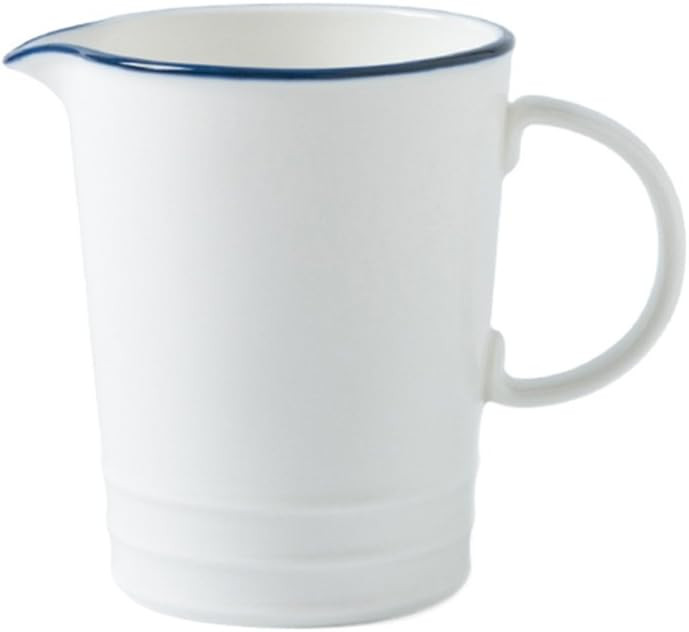 CHOOLD Blue and White Navy Style Ceramic Creamer with Handle,Coffee Milk Creamer Pitcher Serving ... | Amazon (US)