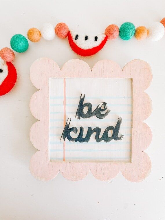 Be Kind  Extra HUNK Sign - Etsy | Etsy (US)