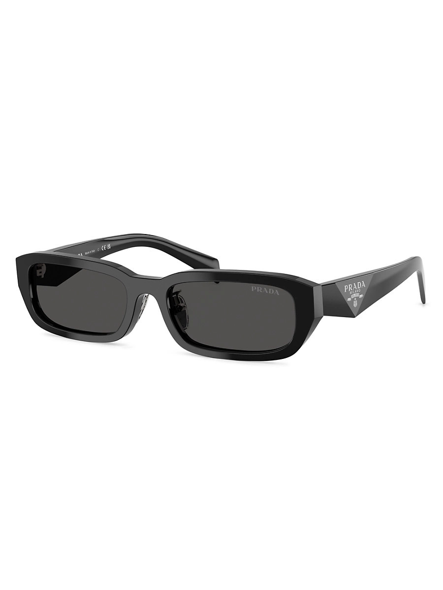 Women's 53MM Rectangular Sunglasses - Dark Grey | Saks Fifth Avenue