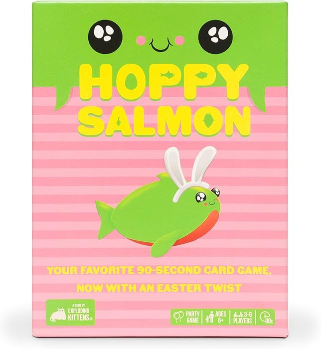 Exploding Kittens Hoppy Salmon 3-6 Players - Ages 6+ - 90 Second Rounds - Easy to Learn Quick Mat... | Amazon (US)