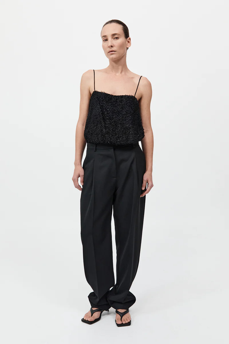Tailored Pleat Pants - Black | St. Agni (US, UK, EU)
