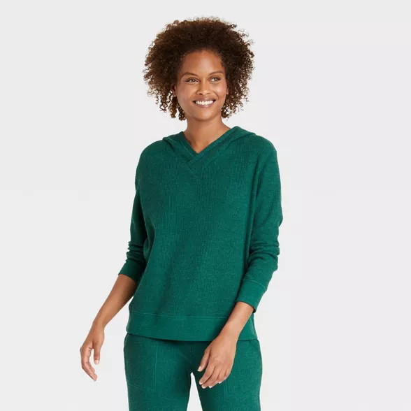 Women's Waffle Lounge Hooded Sweatshirt - Stars Above™ | Target