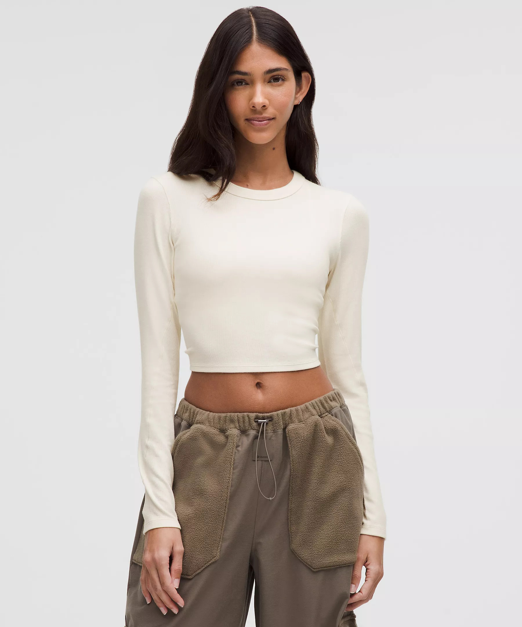 Hold Tight Straight-Hem Cropped Long-Sleeve Shirt | Lululemon (US)