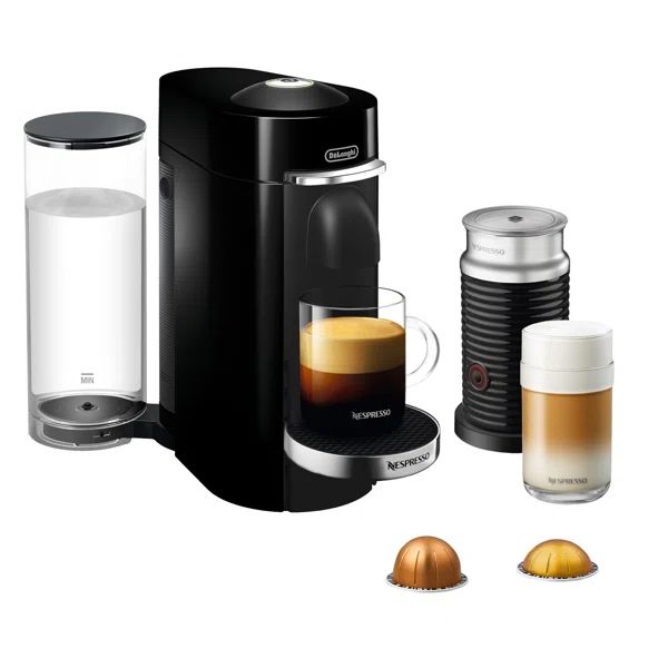 Nespresso VertuoPlus Deluxe Coffee and Espresso Maker with Aeroccino Milk Frother by De'Longhi | Wayfair North America