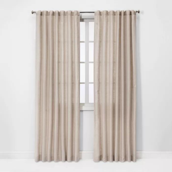 Linen Light Filtering Curtain Panel - Threshold&#153; | Target