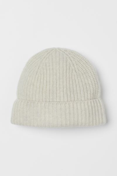 Gerippte Kaschmirmütze - Dunkelblau - Men | H&M AT | H&M (DE, AT, CH, NL, FI)