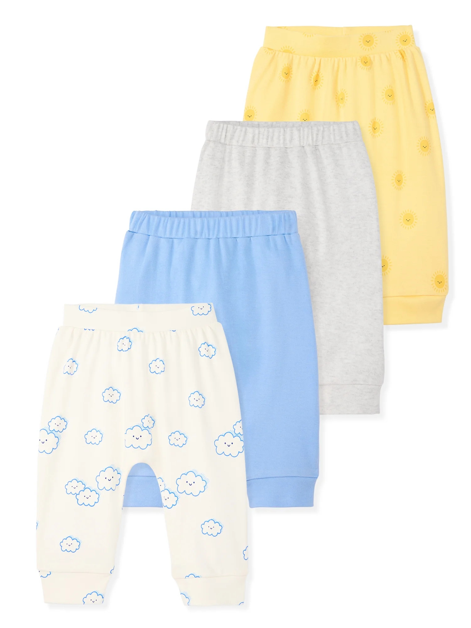 Garanimals Baby Boy Cotton Pull-On Joggers, Solids & Prints, 4-Pack, 0–24M | Walmart (US)