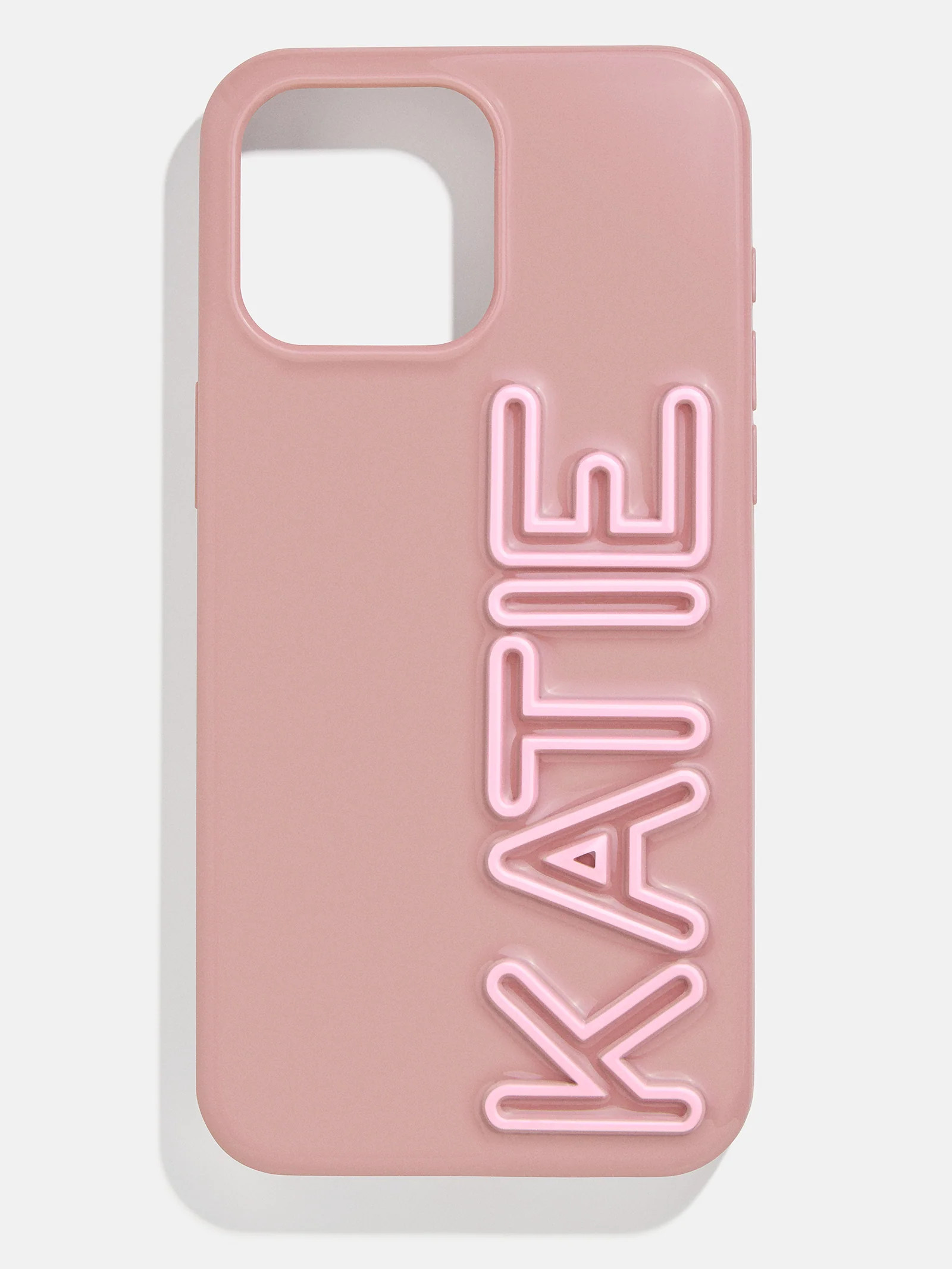 Fine Line Custom iPhone Case - Mauve/Light Pink | BaubleBar (US)