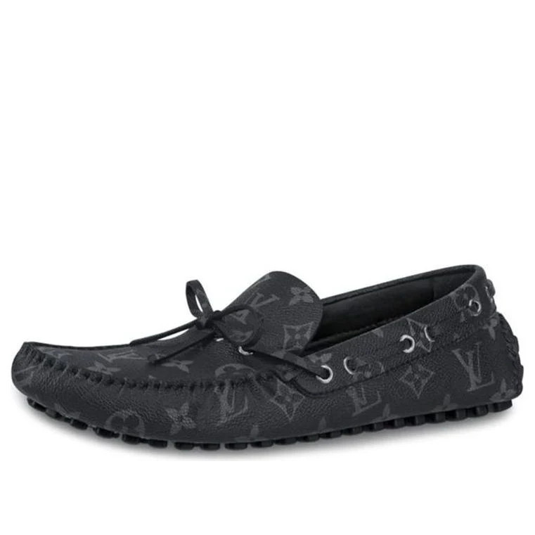 LOUIS VUITTON Arizona Moccasin Loafers 'Black' 1A441H | KICKS CREW