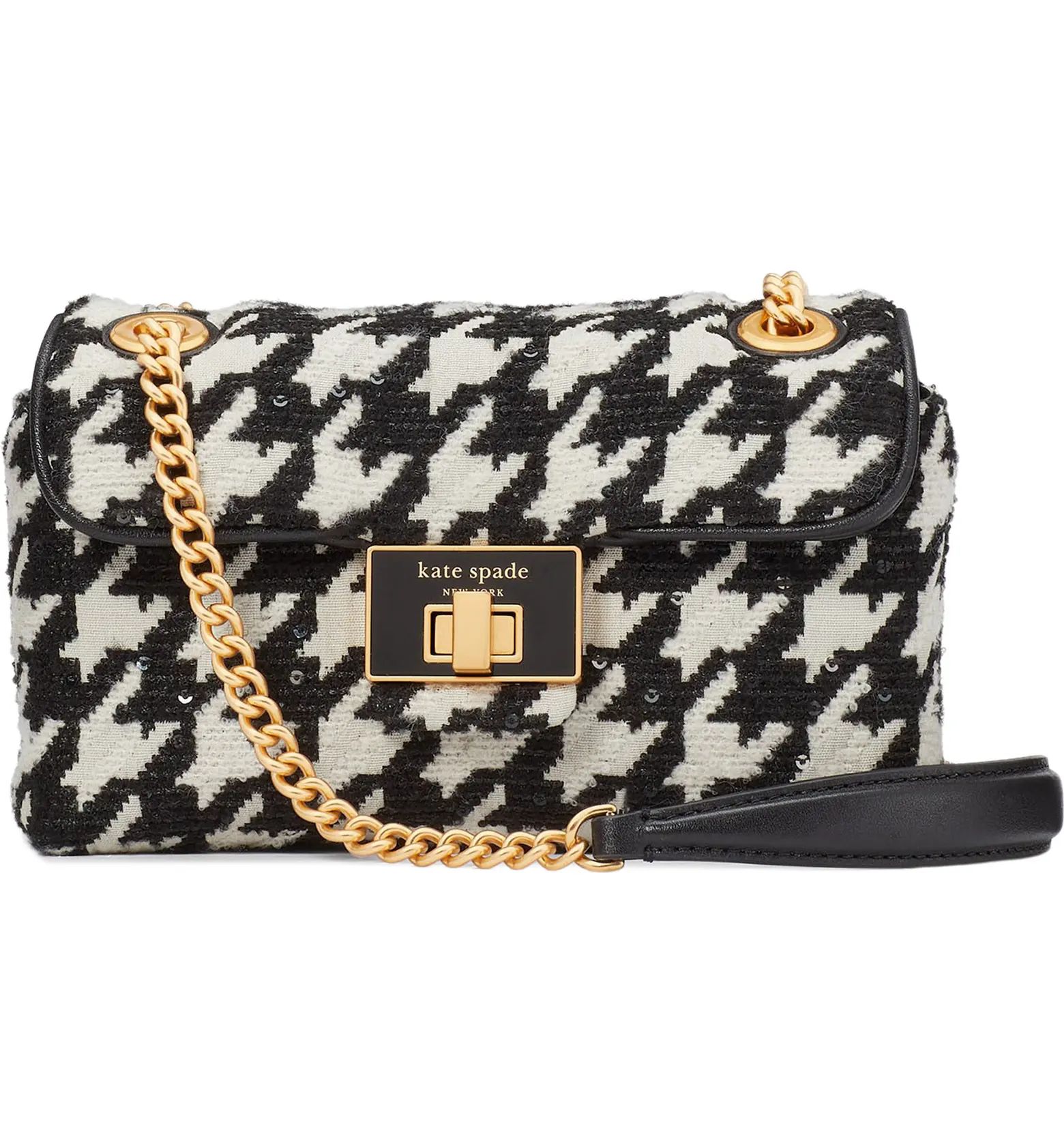 evelyn sequin houndstooth convertible crossbody bag | Nordstrom