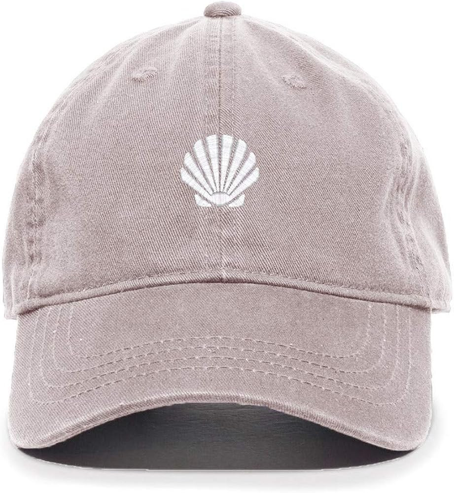 Tech Design Seashell Embroidered Baseball Cap Cotton Adjustable Dad Hat | Amazon (US)