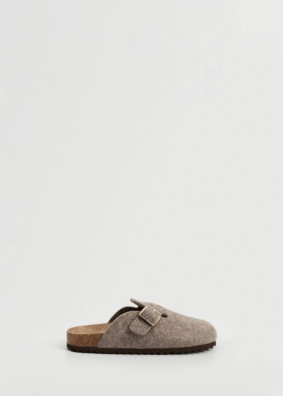 Felt clogs with fastener | MANGO (US)