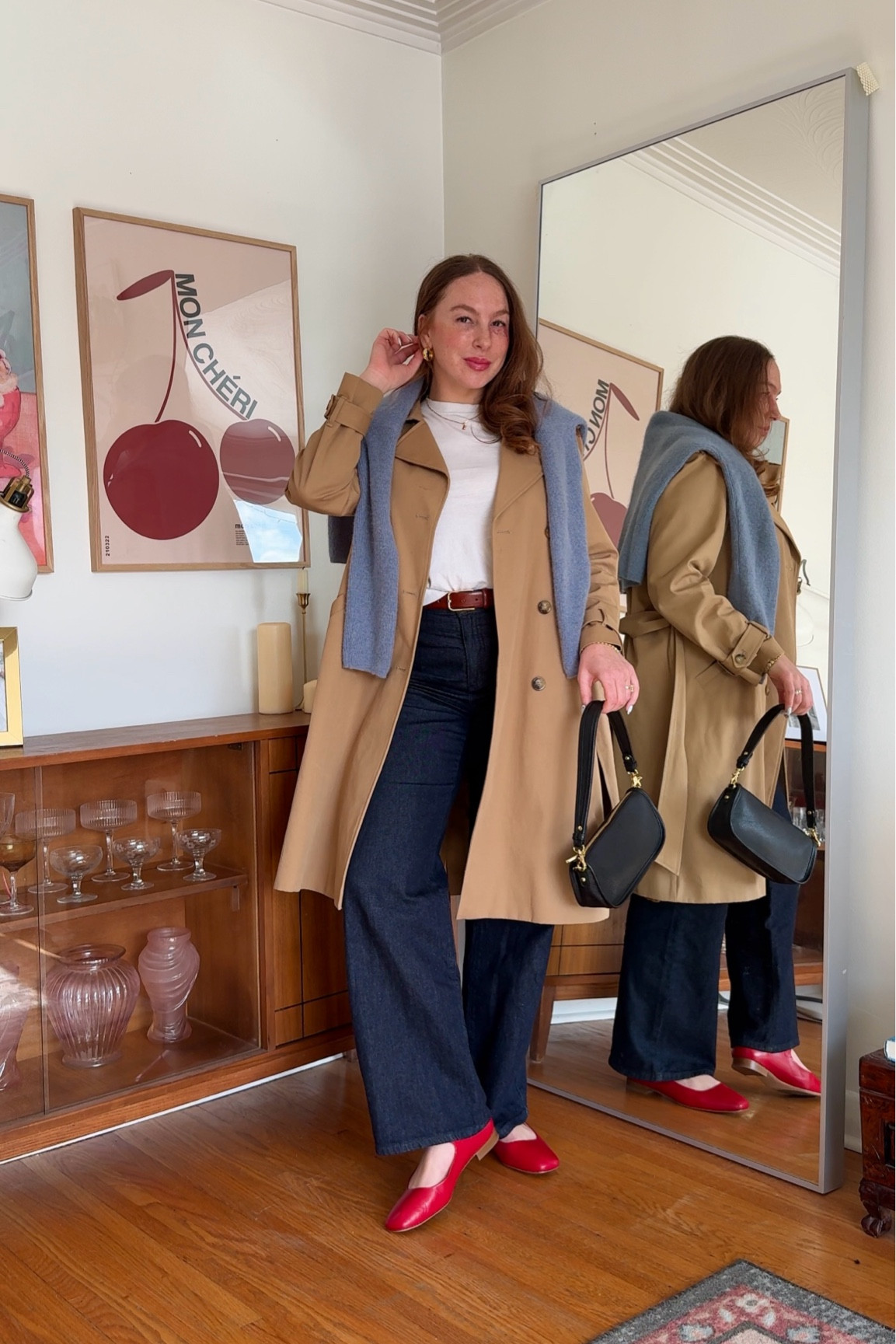 Size 10.5 shoe, size 10 jeans, size 12 coat, size medium cardigan 

#LTKmidsize #LTKFashionMonth #LTKspring