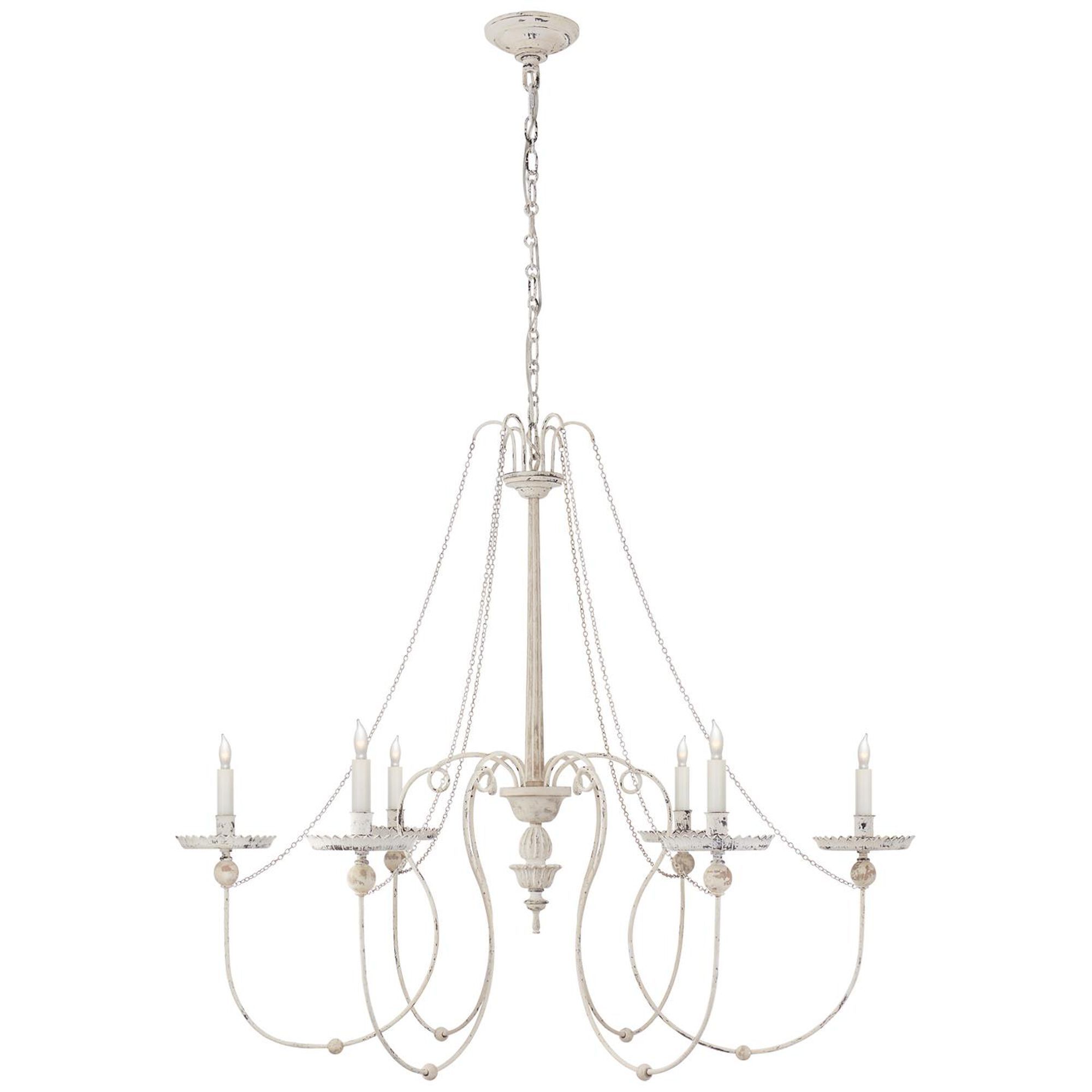 E. F. Chapman Umbria 42 Inch 6 Light Chandelier by Visual Comfort and Co. | Capitol Lighting 1800lighting.com