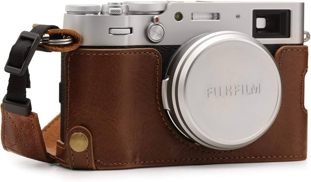 MegaGear MG1895 Ever Ready Genuine Leather Camera Half Case Compatible with Fujifilm X100V - Brow... | Amazon (US)