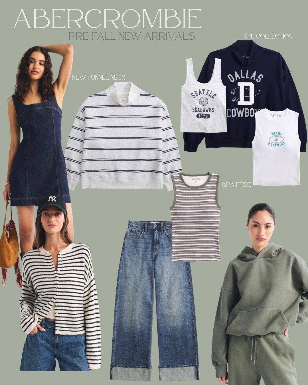@abercrombie pre-fall new arrivals are BOGO 50% off right now (new NFL is excluded)

#LTKSaleAlert
