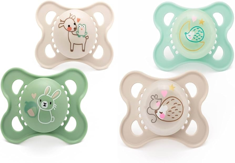 MAM Original Day & Night Soothers | 0-6 Months | 4 Pack | Includes 2X Glow in The Dark Dummies | ... | Amazon (UK)