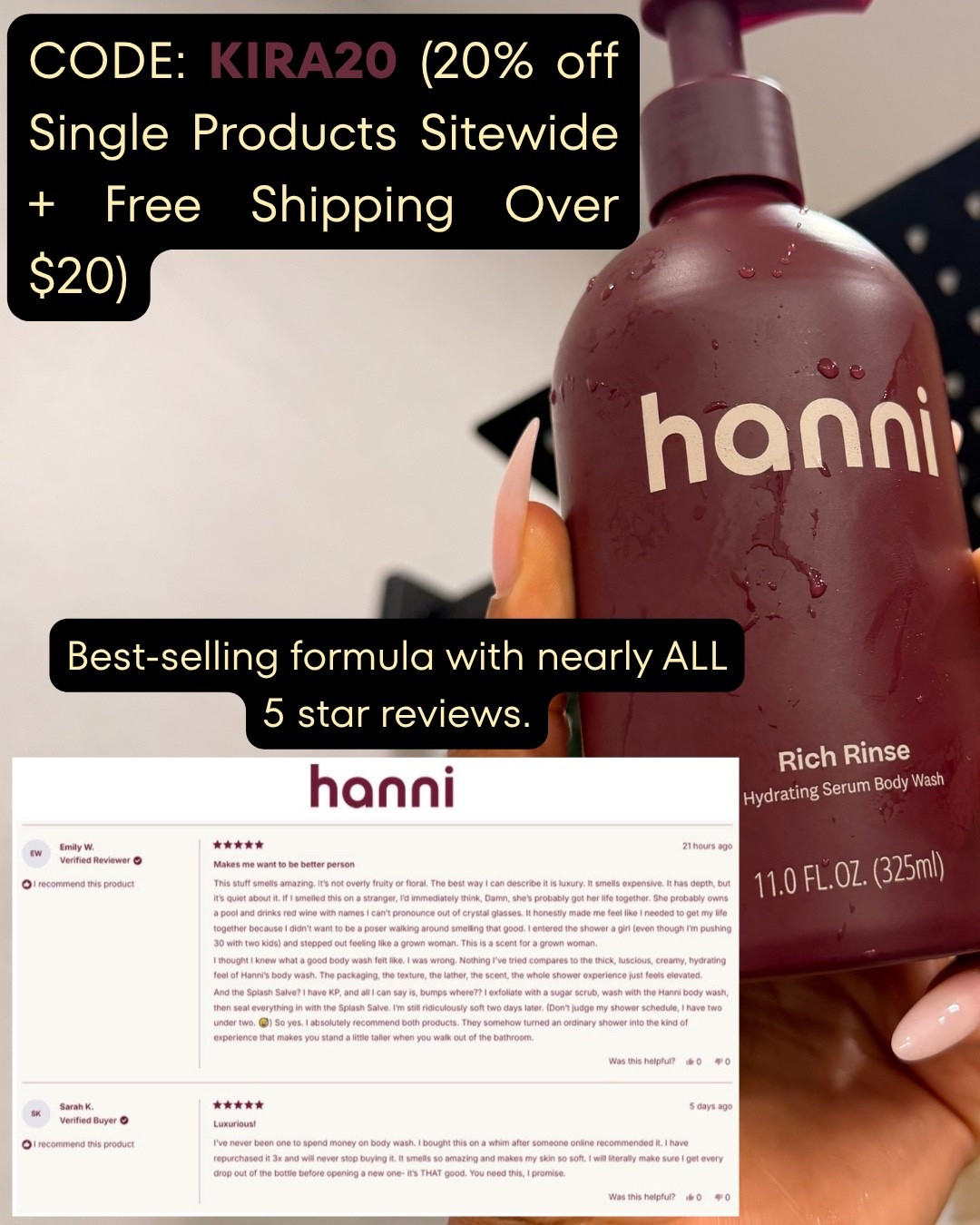 Scroll to shop! ✨ Hanni favorites. Everything is linked below.👇🏾

Use my code KIRA20 for 20% OFF!

Desliza para comprar. ✨ Mis favoritos de Hanni.

📲 Download the free LTK app & follow me @kirasfashionfinds to shop all my daily finds.

#LTKselfcare #LTKSaleAlert #LTKBeauty