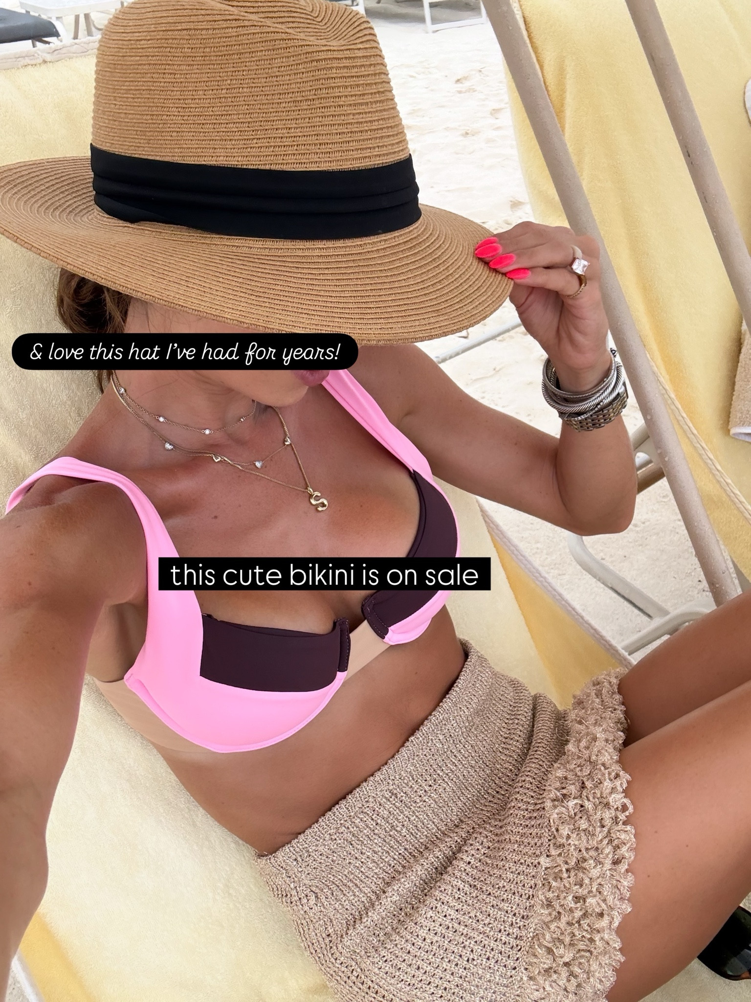 Love this bikini on sale size xs bottoms m top summer vacation