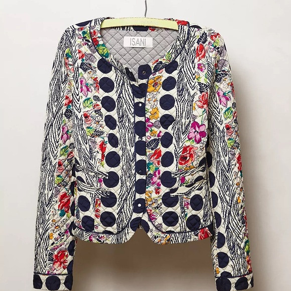 Anthropologie Isani Salta Quilted Jacket - Multicolor size 8 | Poshmark