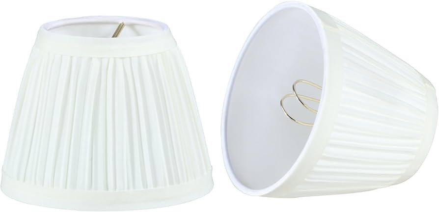 Aspen Creative 51511-2, Hardback Empire Transitional Clip-On Chandelier Lamp Shade, Mushroom Plea... | Amazon (US)