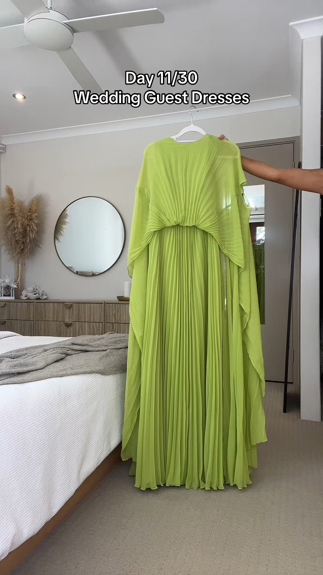 Heels are - @fahionnova - Love Is Blooming heeled sandals -Red

Bag is @fashionnova - 


Day 11/30: Wedding Guest Dress Inspo 💚"

This green chiffon maxi is giving garden party wedding vibes! 🌿 The pleats and wide sleeves make it perfect for an outdoor ceremony or a spring wedding. Would you wear green to a wedding?

#WeddingGuestDress #ASOSFinds #GardenPartyVibes #GreenDress @asos @ltk.europe