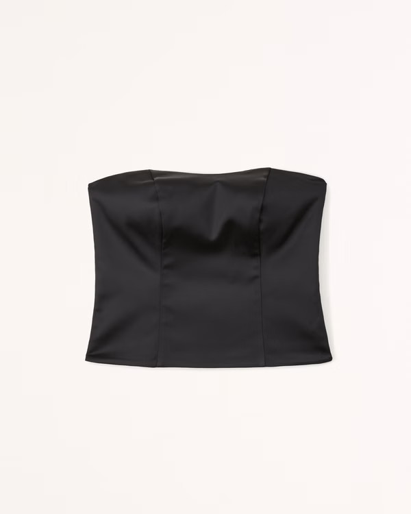 Women's Satin Sculpt Strapless Corset Top | Women's Clearance | Abercrombie.com | Abercrombie & Fitch (US)