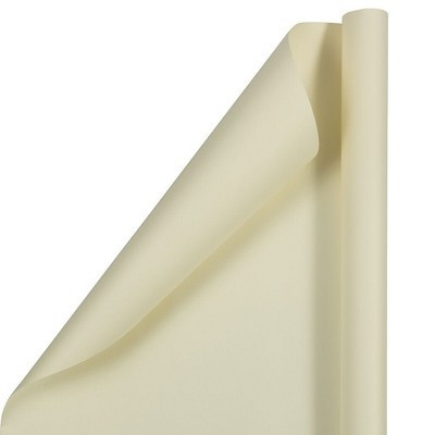 JAM PAPER Gift Wrap - Matte Wrapping Paper - 50 Sq Ft Total - Matte Ivory - 2 Rolls/Pack | Target