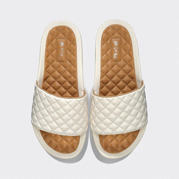 Women's Lusso Slide Ivory / Tan | APL