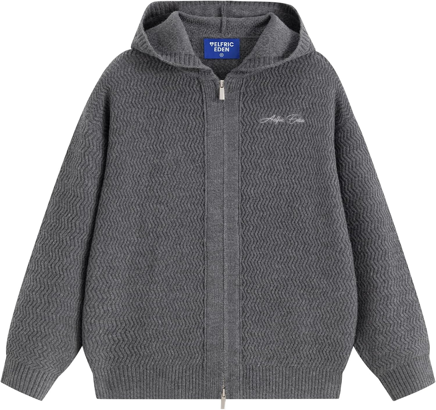 Aelfric Eden Zip Up Cardigan for Women Hooded Cardigan Sweater Knitted Drop Shoulder Fall Clothes Winter Hoodies Outerwear | Amazon (US)