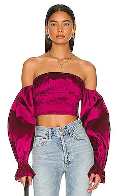 Lovers and Friends Fraya Top in Raspberry Red from Revolve.com | Revolve Clothing (Global)