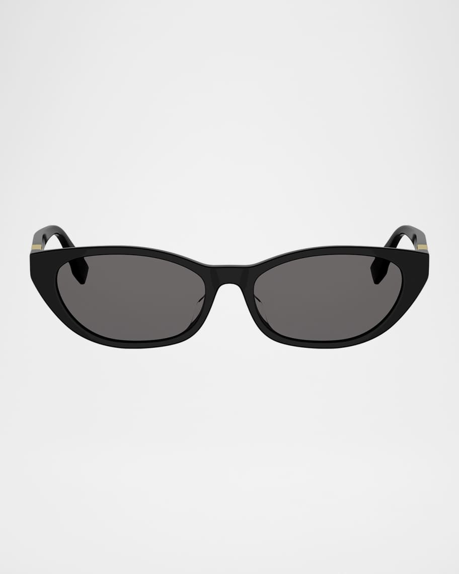 Fendi Baguette 56mm Acetate Cat-Eye Sunglasses | Neiman Marcus