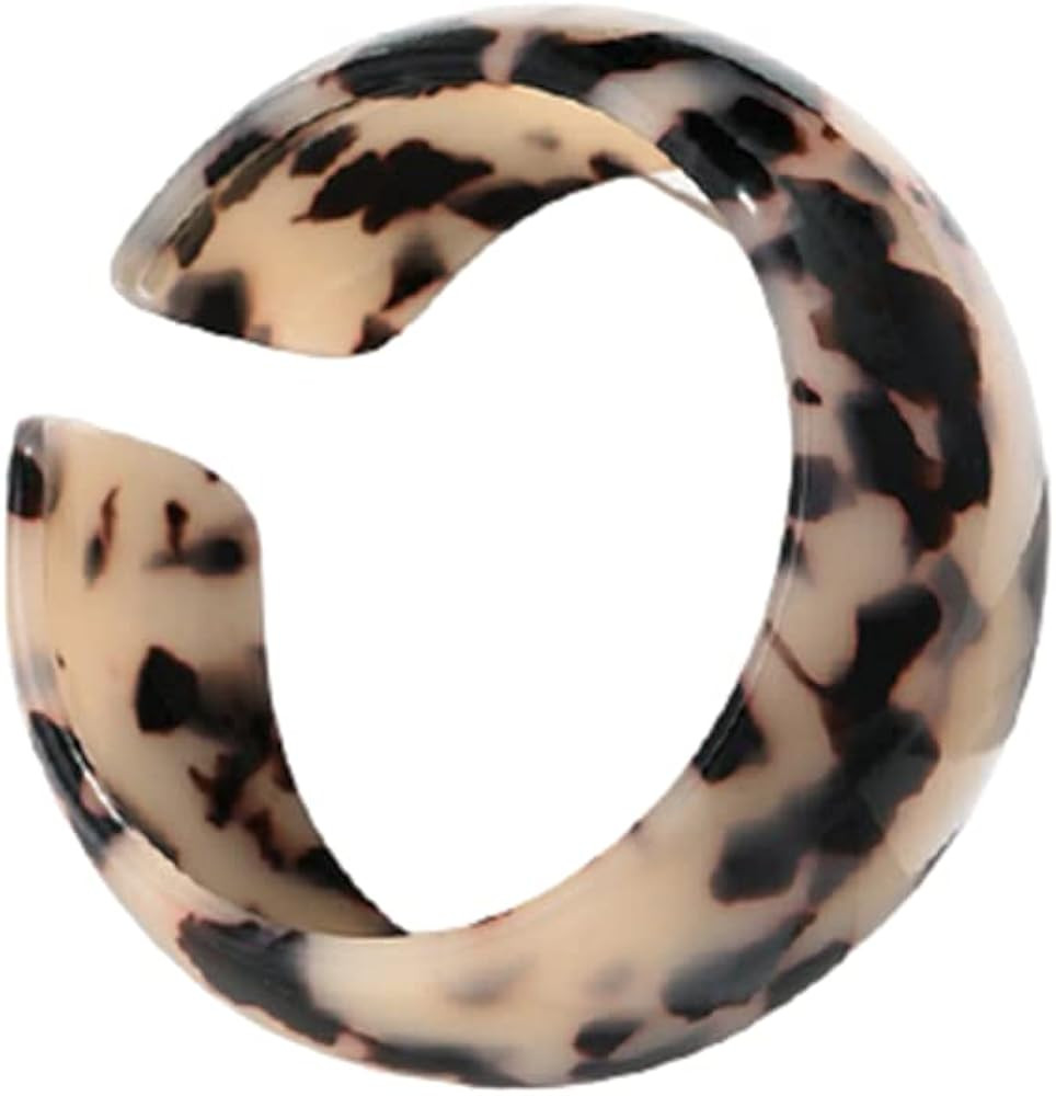 Ailiessy Chunky Resin Bracelet Vintage Wide Irregular Plastic Bracelets Geometric Acrylic Bracele... | Amazon (US)
