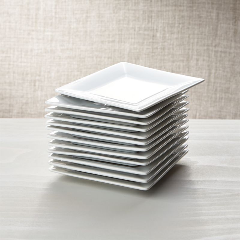 Boxed 6" Appetizer Plates, Set of 12 | Crate & Barrel