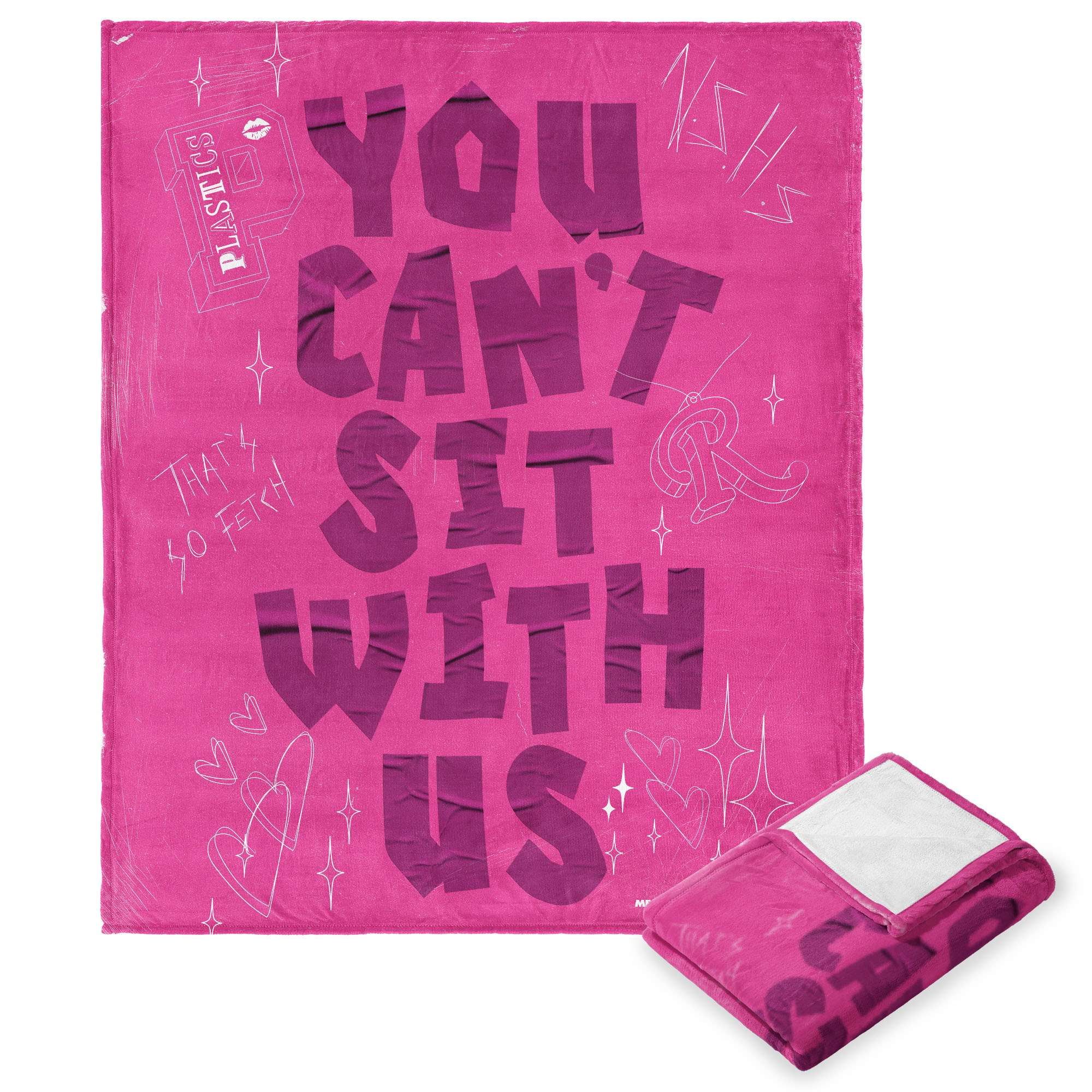 Mean Girls Can't Sit With Us Silk Touch Throw Blanket - Walmart.com | Walmart (US)