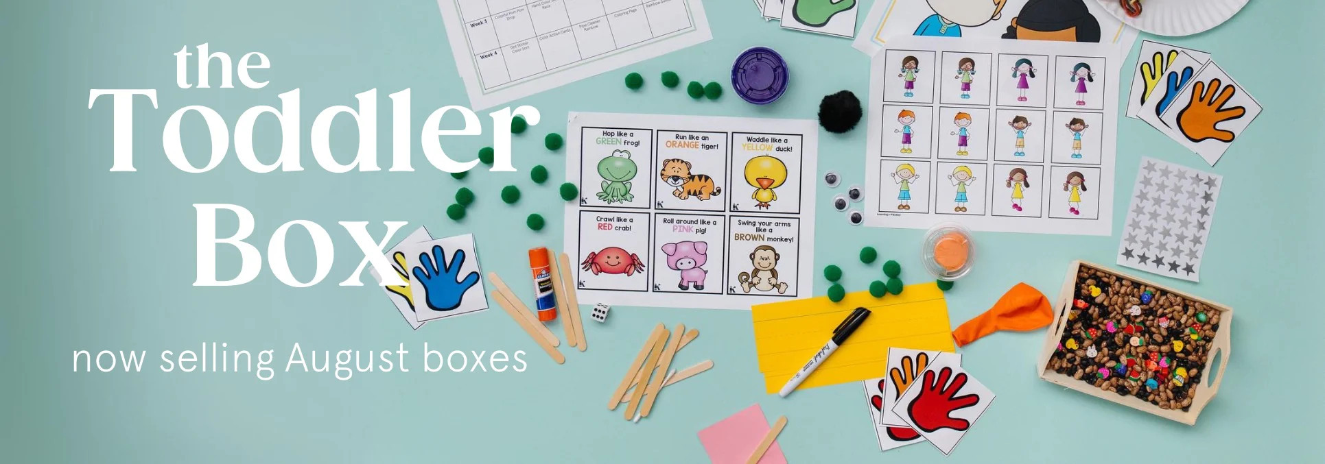 The toddler box is for ages 2-3. Your child will be working on fine motor skills, color matching,... | Learning with Kelsey