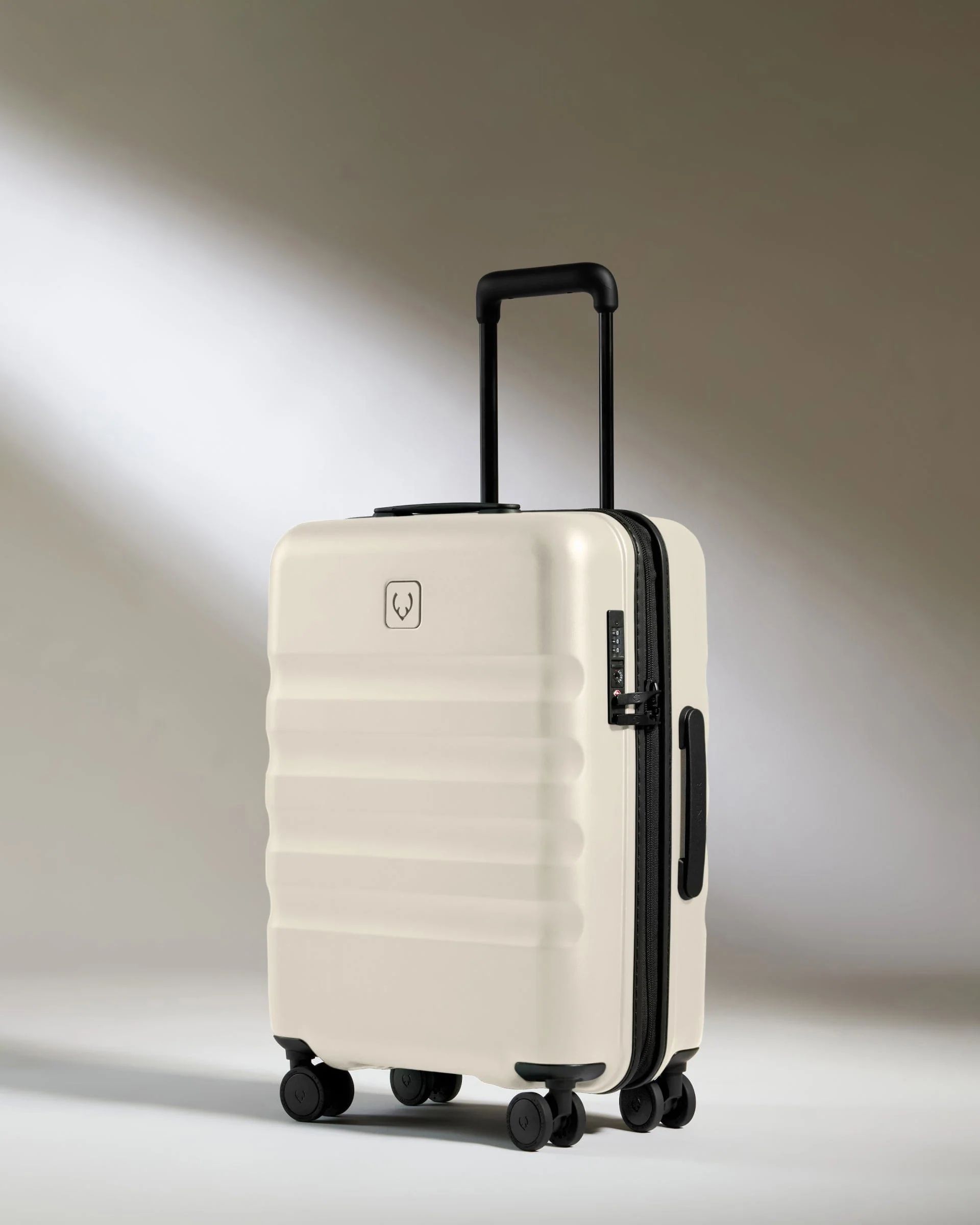 Cabin Suitcase in Taupe - Icon Stripe | Lightweight & Hard Shell Suitcase | Antler UK