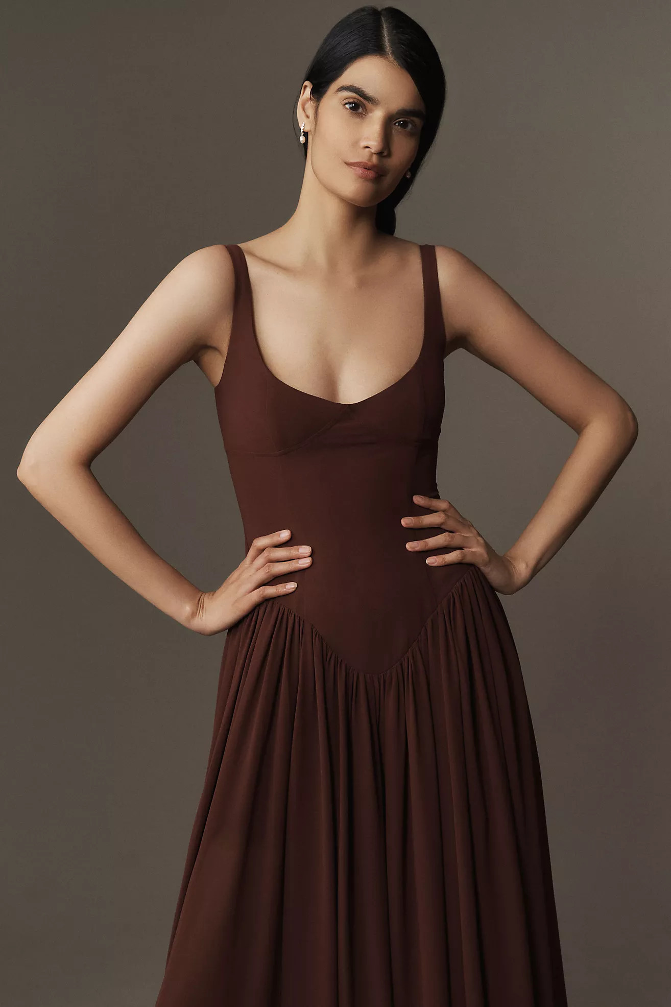 Bardot Briann Drop-Waist Maxi Dress | Anthropologie (US)