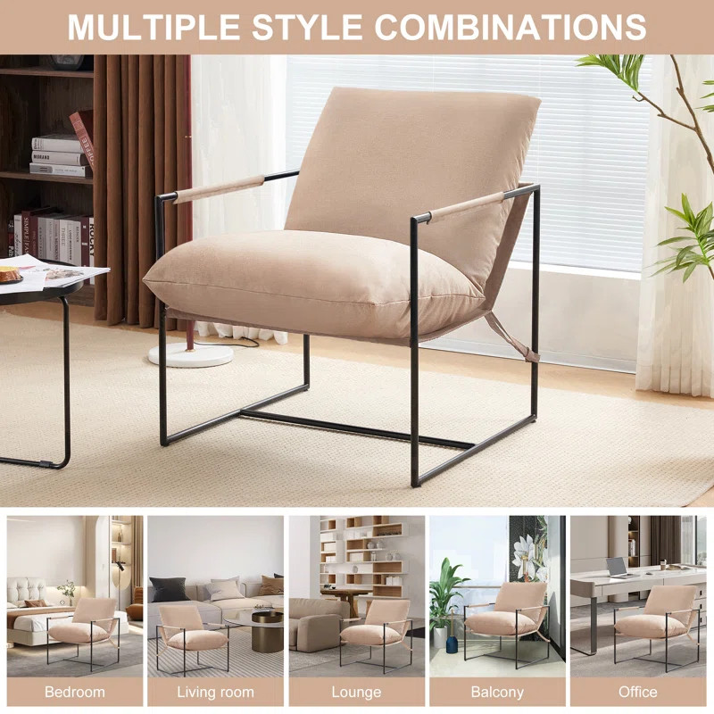 Cambry Metal Framed Steel Armchair | Wayfair North America
